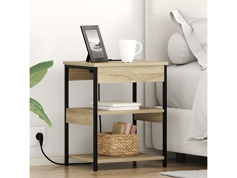 Cabinet de chevet Chêne sonoma 41 x 31 x 51 cm