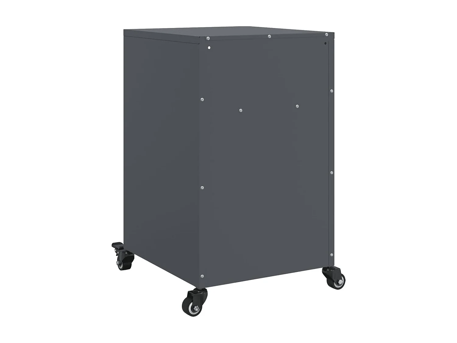 Tables de chevet 2 pcs anthracite 36x39x59 cm acier