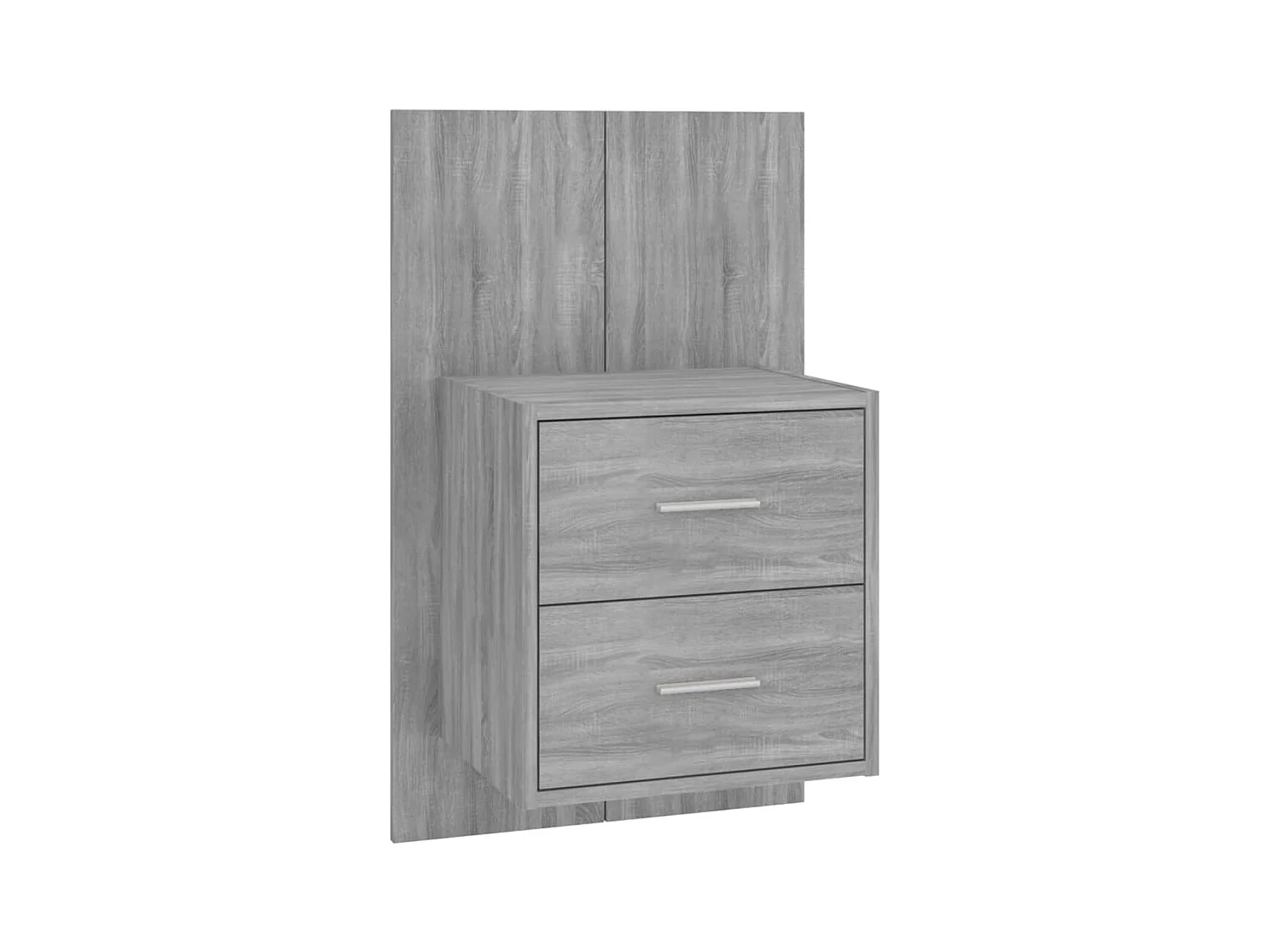 Tables de chevet murales 2 pcs Sonoma gris