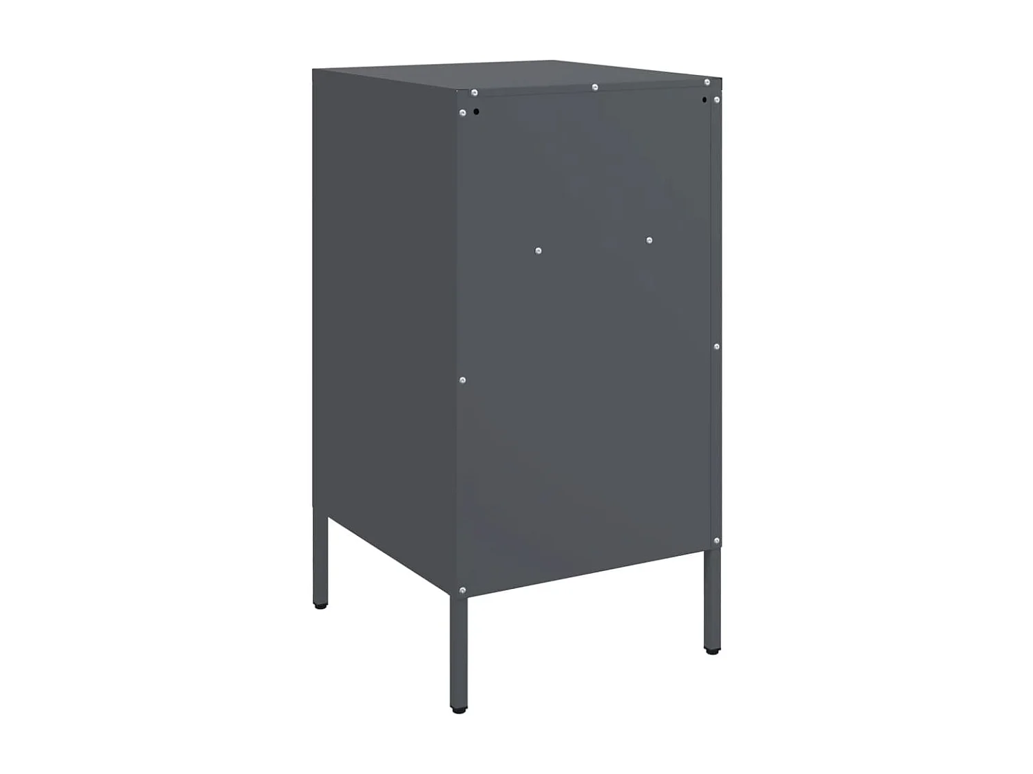 Nachtkastjes 2 stuks antraciet 36x39x68 cm staal