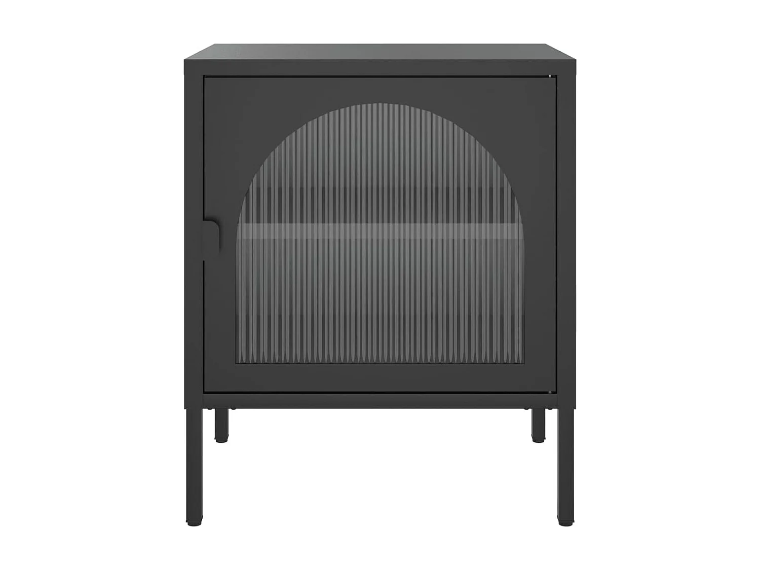 Tables de chevet 2 pcs noir 50x35x60 cm verre et acier