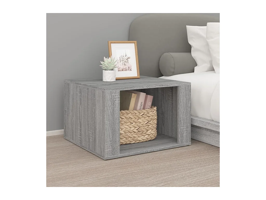 Table de chevet Sonoma gris 57x55x36 cm Bois d'ingénierie
