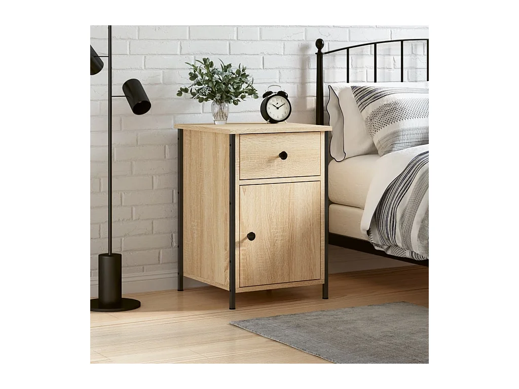 Sonoma eiken nachtkastje 40x42x60 cm bewerkt hout