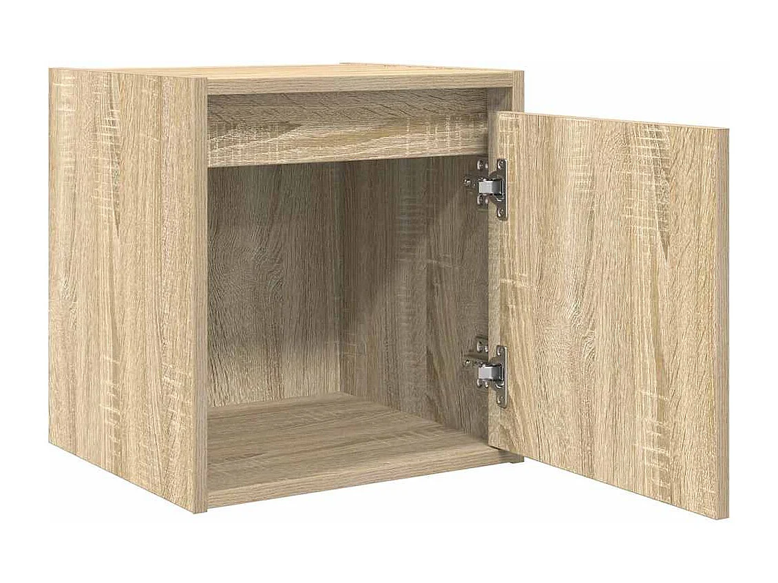 Tables de chevet murales 2 pcs chêne sonoma 38x34x40 cm