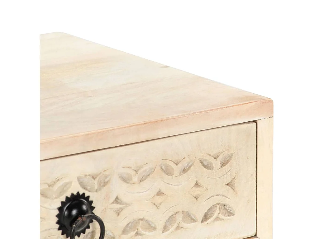 Table de chevet 40x30x50 cm Bois de manguier massif