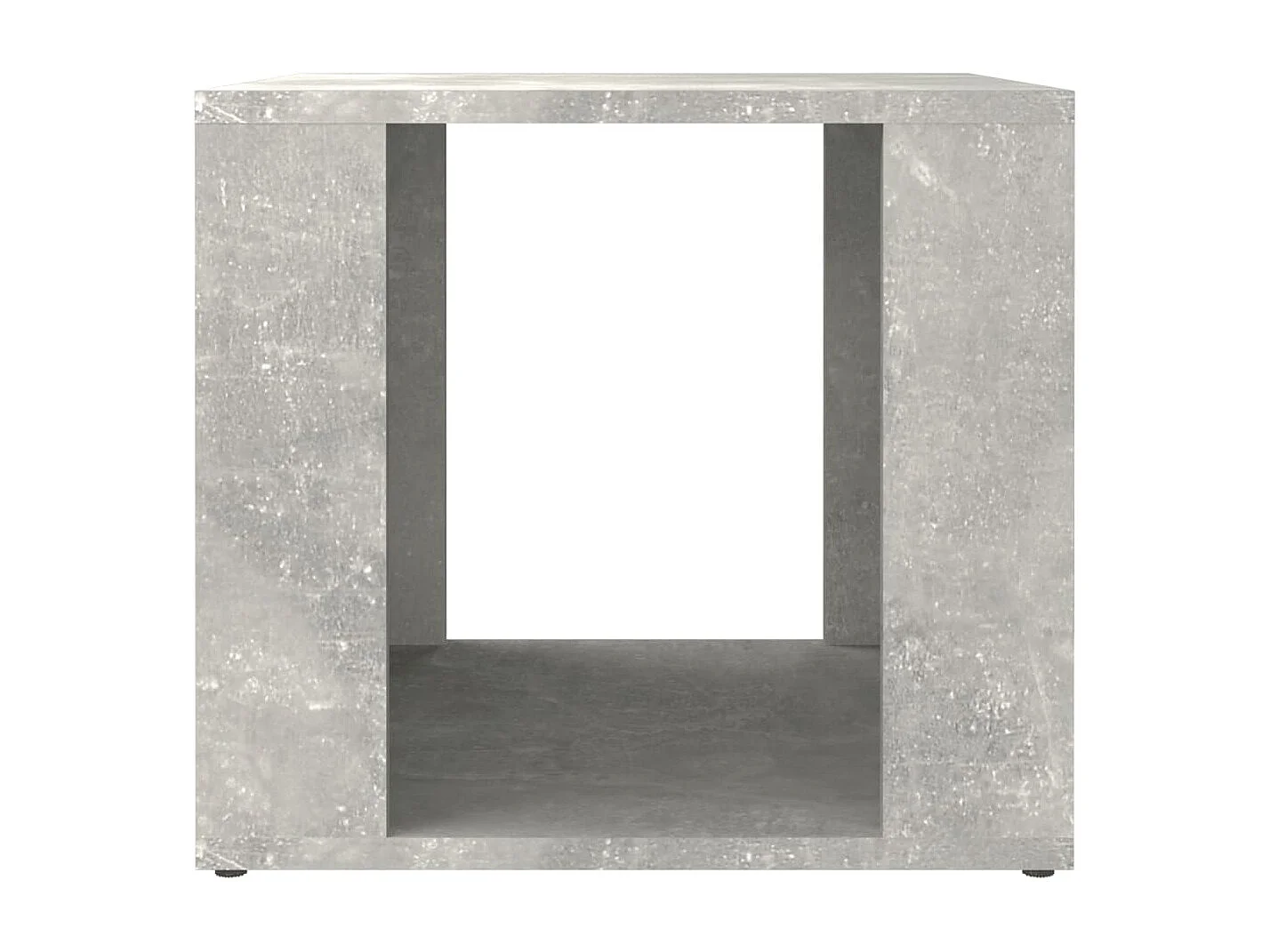 Nachtkastje Betongrijs 41x40x36 cm Bewerkt hout