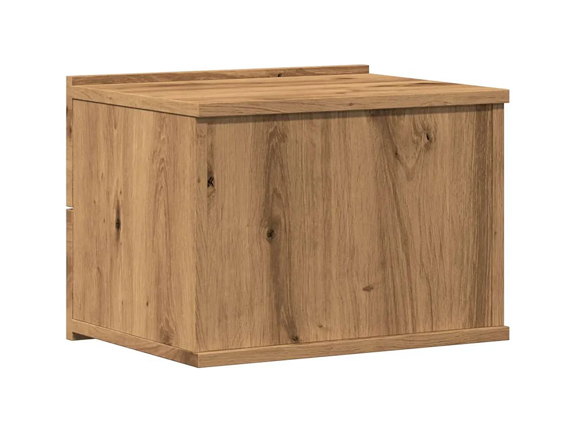 Tables de chevet murales 2 pcs chêne artisanal 40x32x30 cm