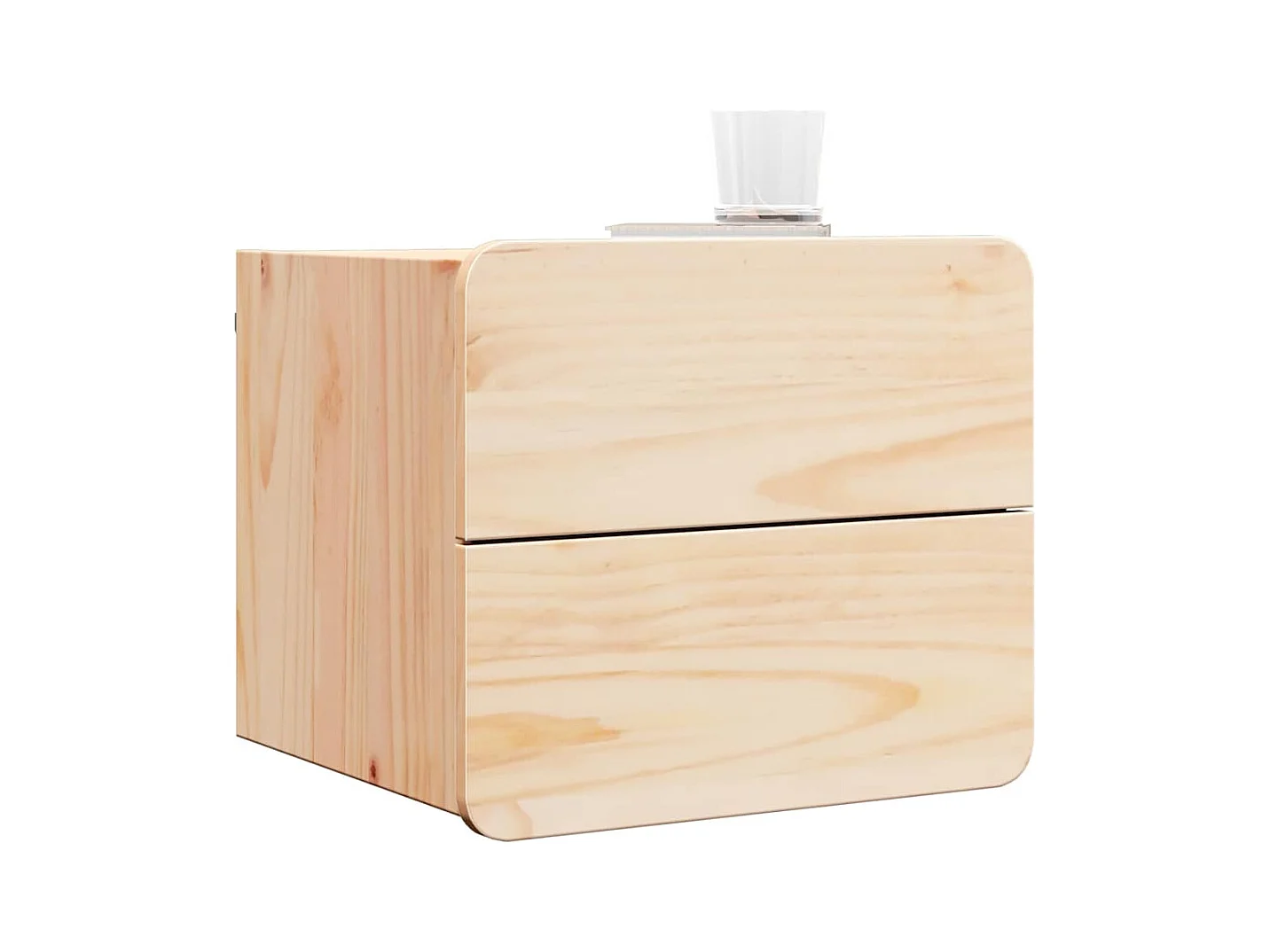 Table de chevet 2 pcs Marron 39 x 34 x 33 cm Bois de pin massif