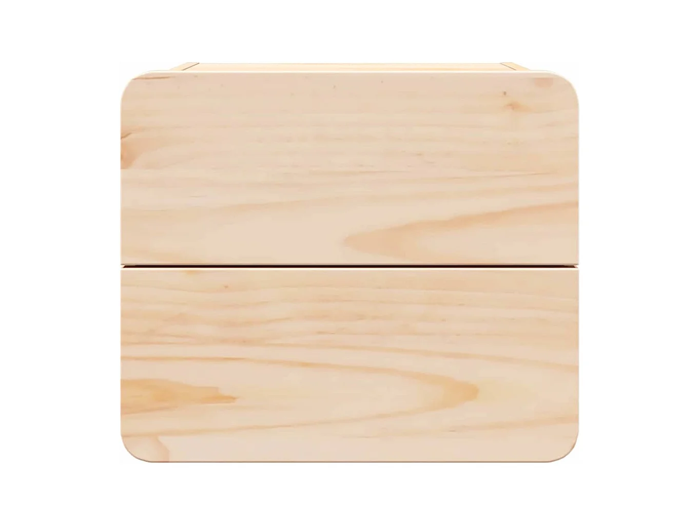 Table de chevet 2 pcs Marron 39 x 34 x 33 cm Bois de pin massif