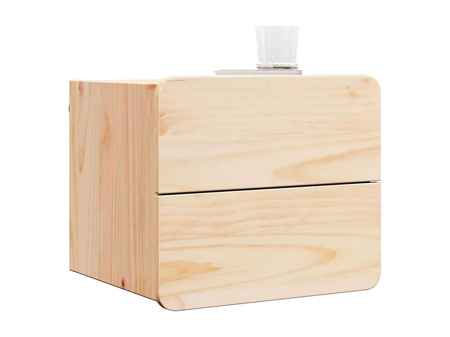 Table de chevet 2 pcs Marron 39 x 34 x 33 cm Bois de pin massif