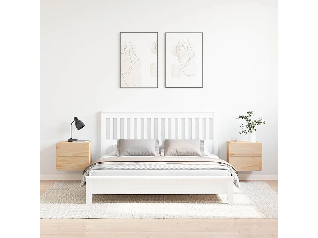 Table de chevet 2 pcs Marron 39 x 34 x 33 cm Bois de pin massif