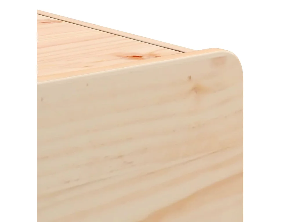 Table de chevet 2 pcs Marron 39 x 34 x 33 cm Bois de pin massif