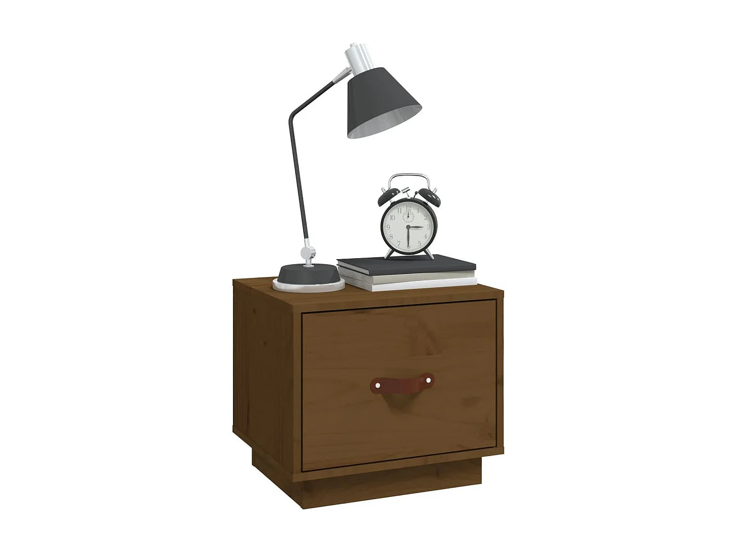 Table de chevet Marron miel 40x34x35 cm Bois de pin solide