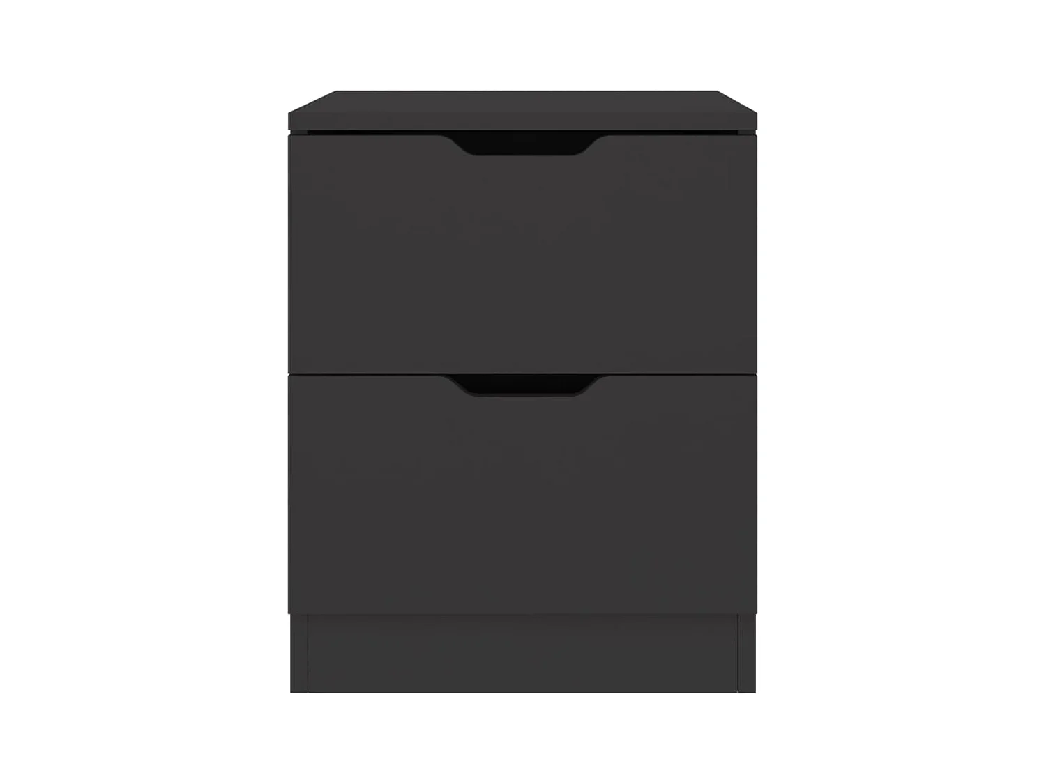 Tables de chevet 2 pcs noir 40x40x50 cm bois d’ingénierie