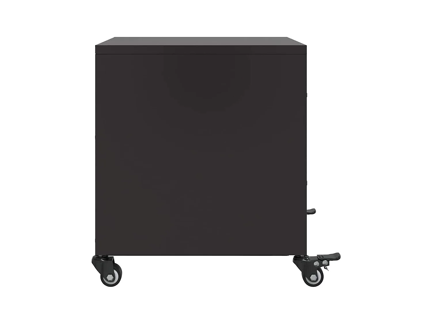 Tables de chevet 2 pcs noir 36x39x43,5 cm acier