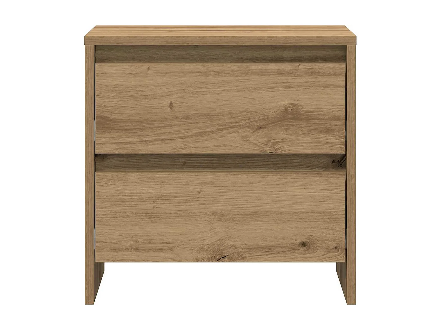 Table de chevet 2 pcs Chêne Artisan 45x34x44,5 cm Bois d'ingénierie