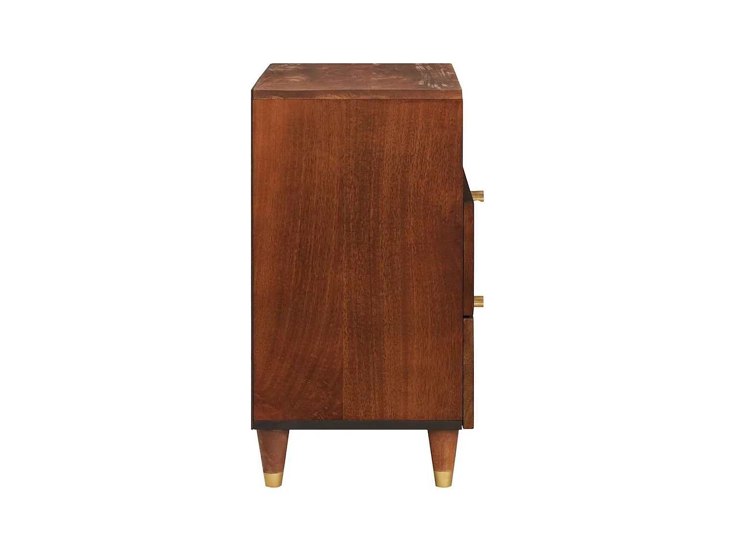 Tables de chevet Marron Rotin et bois de mangue massif