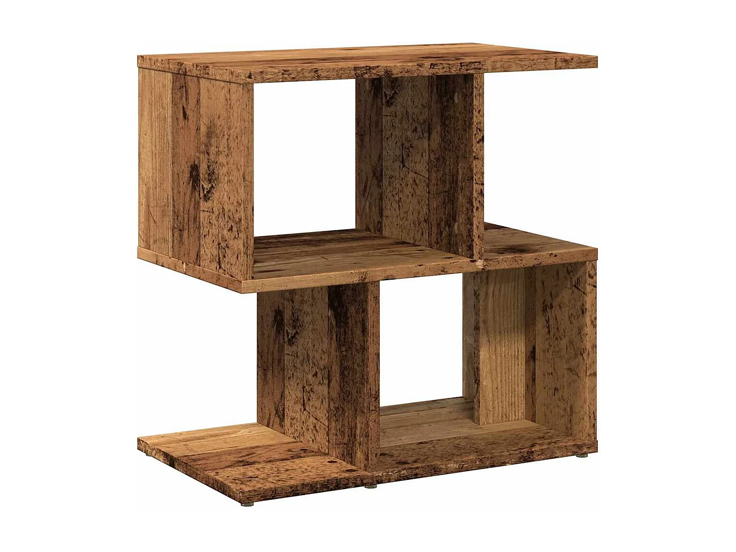 Tables de chevet 2pcs vieux bois 50x30x51,5cm bois d'ingénierie