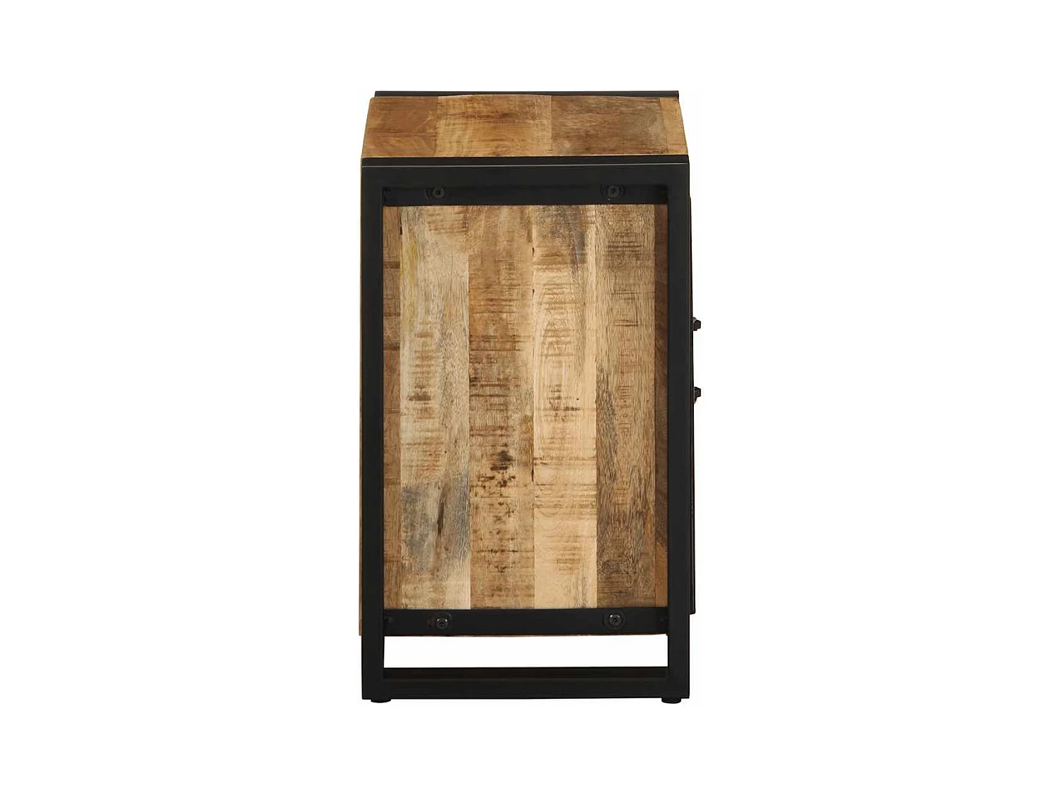 Tables de chevet 2 pcs bois de manguier massif brut