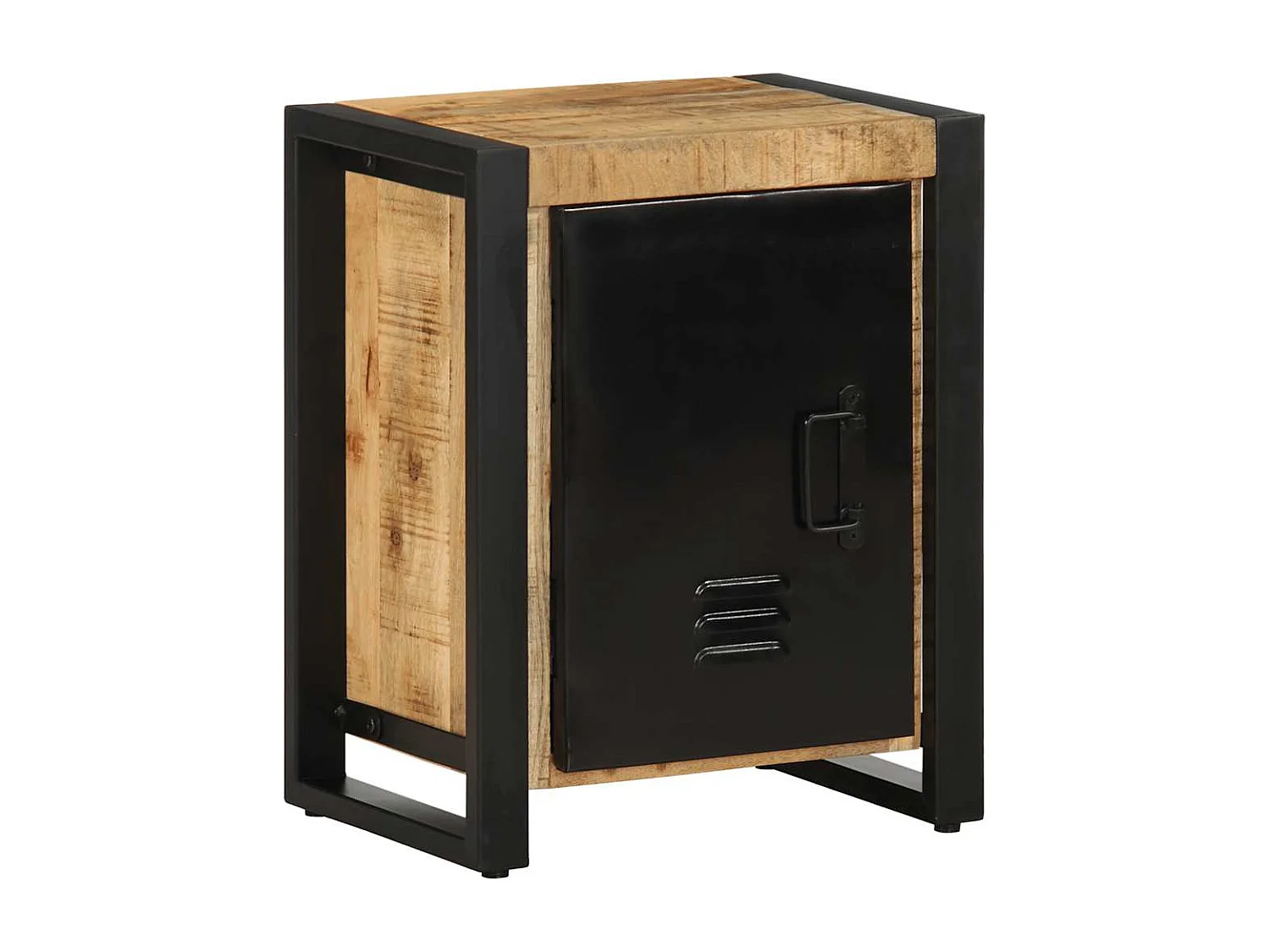 Tables de chevet 2 pcs bois de manguier massif brut