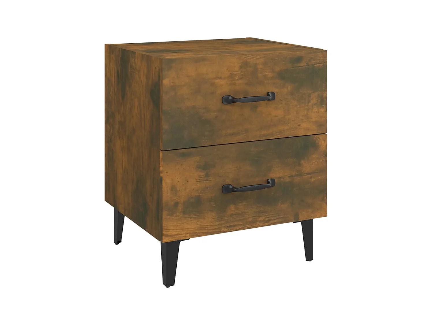 Comodini 2 pz Rovere affumicato 40x35x47,5 cm