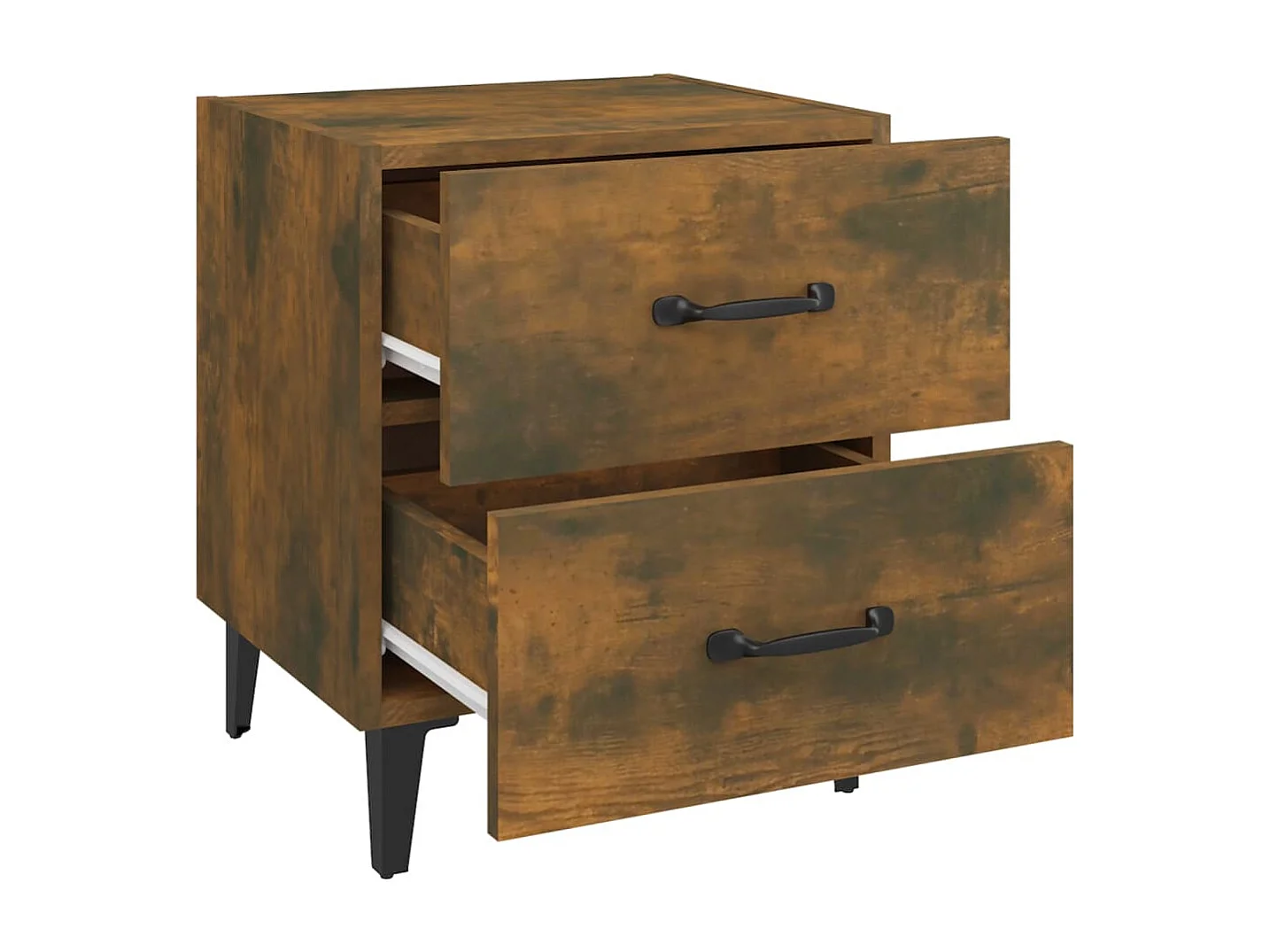 Tables de chevet 2 pcs Chêne fumé 40x35x47,5 cm