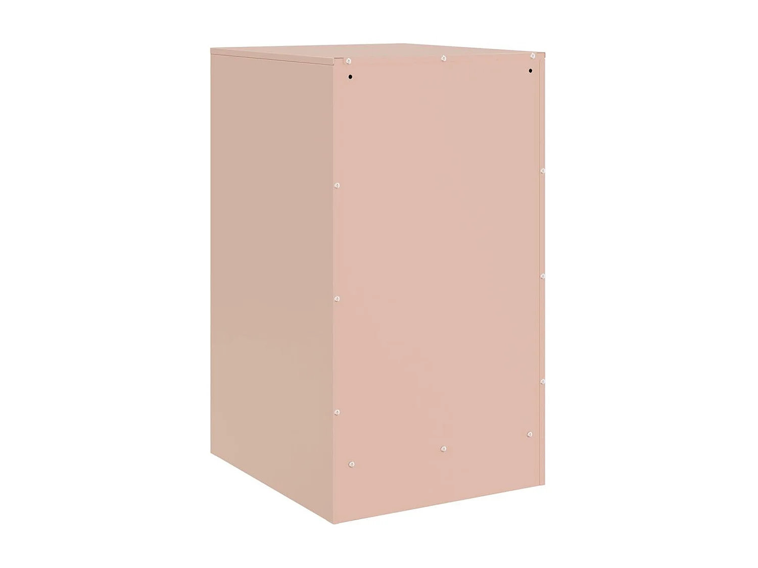 Tables de chevet 2 pcs rose 34,5x39x62 cm acier