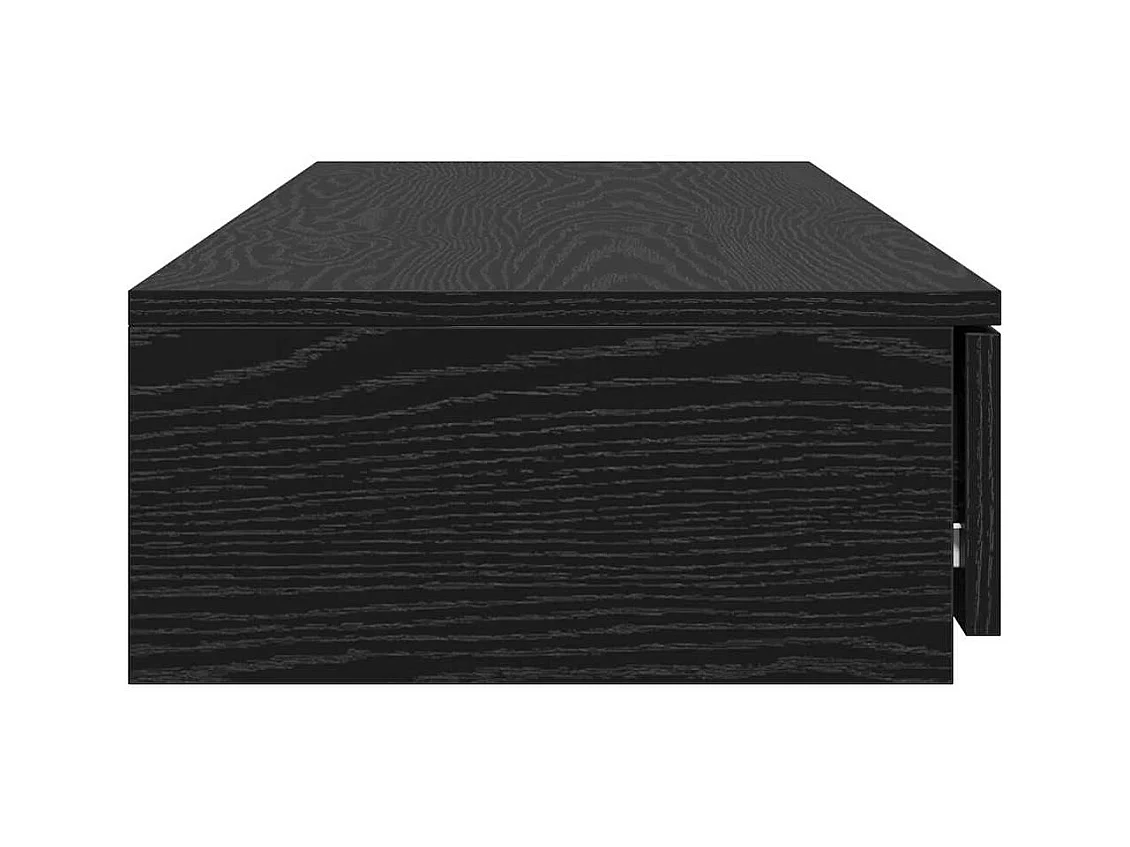 Tiroirs de lit Noir 120x36,5x16,5 cm Bois d'ingénierie