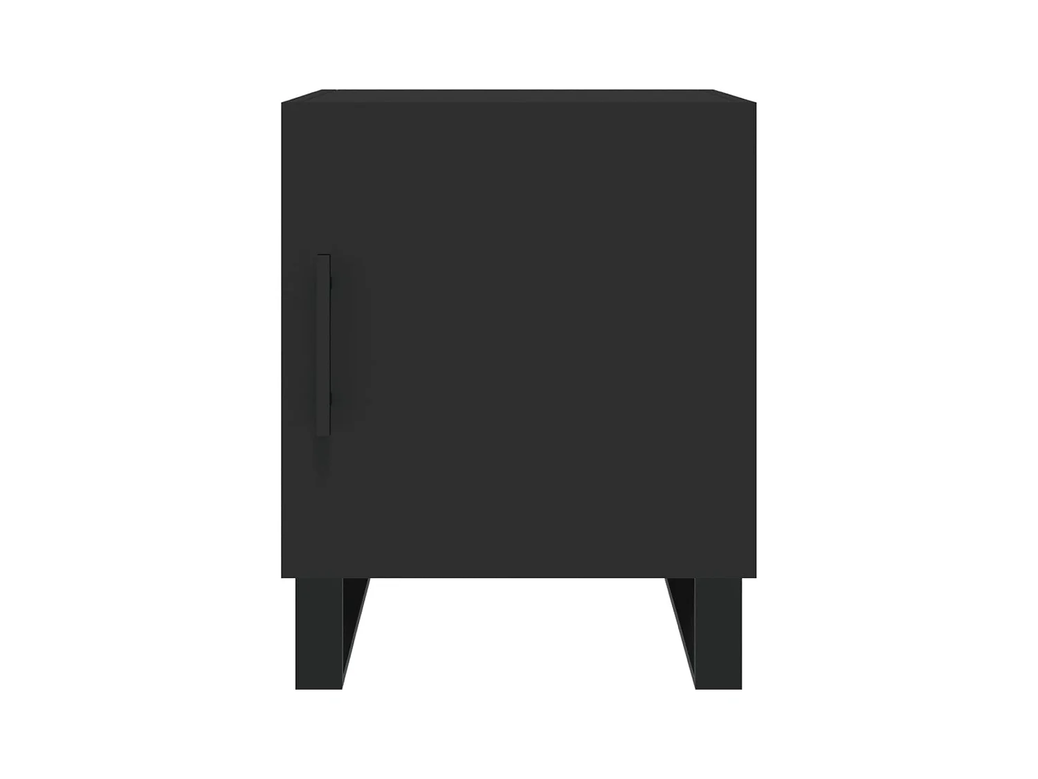 Tables de chevet 2 pcs noir 40x40x50 cm bois d’ingénierie