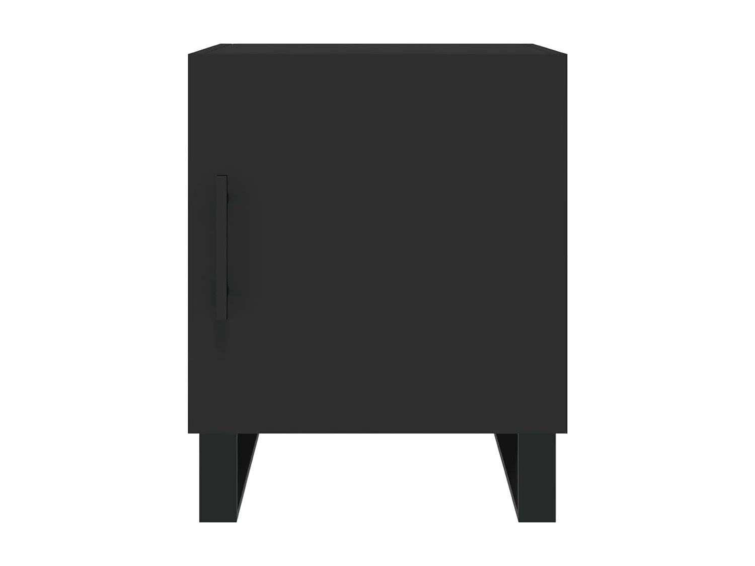 Tables de chevet 2 pcs noir 40x40x50 cm bois d’ingénierie