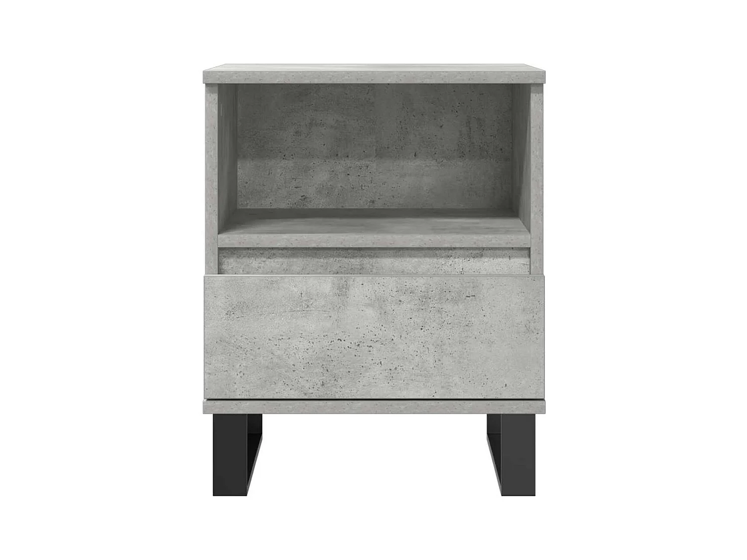 Comodini 2 pezzi grigio cemento 40x35x50 cm in legno ingegnerizzato