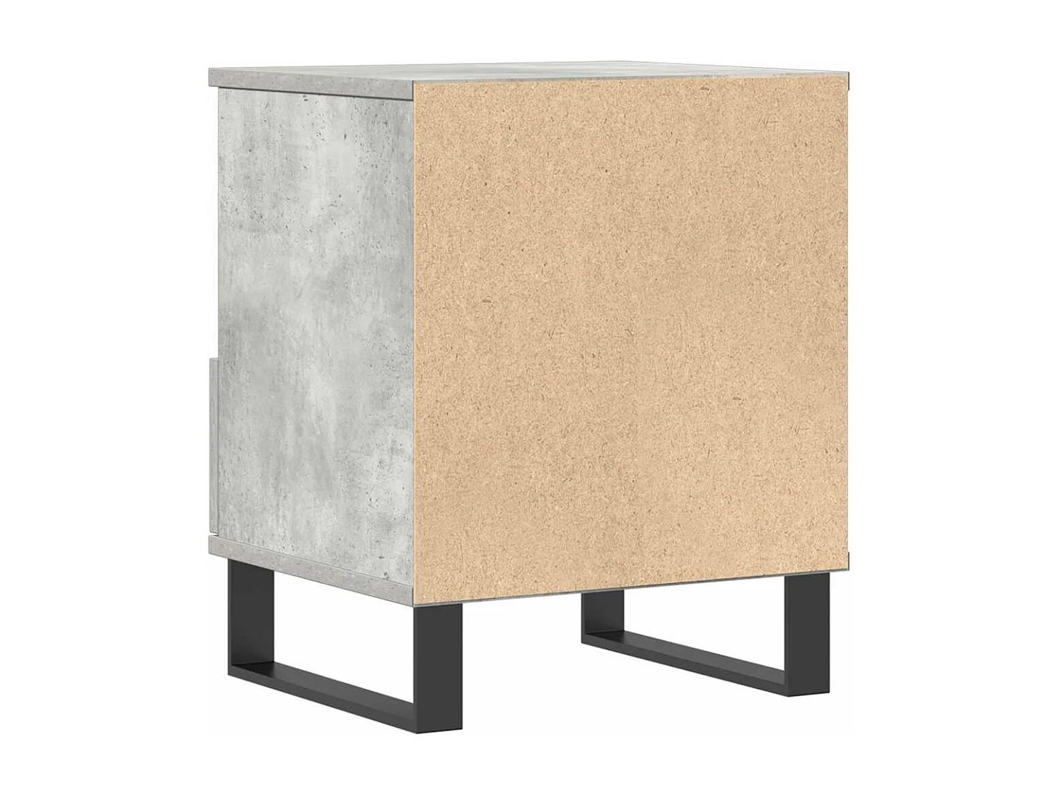 Comodini 2 pezzi grigio cemento 40x35x50 cm in legno ingegnerizzato