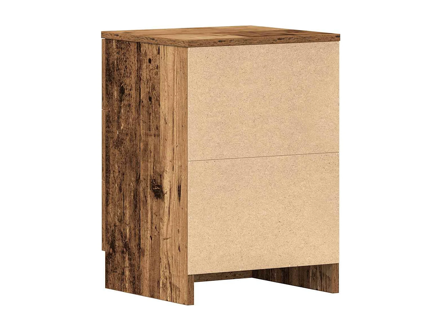 Nachtkastjes 2 stuks oud hout 38x35x55 cm bewerkt hout