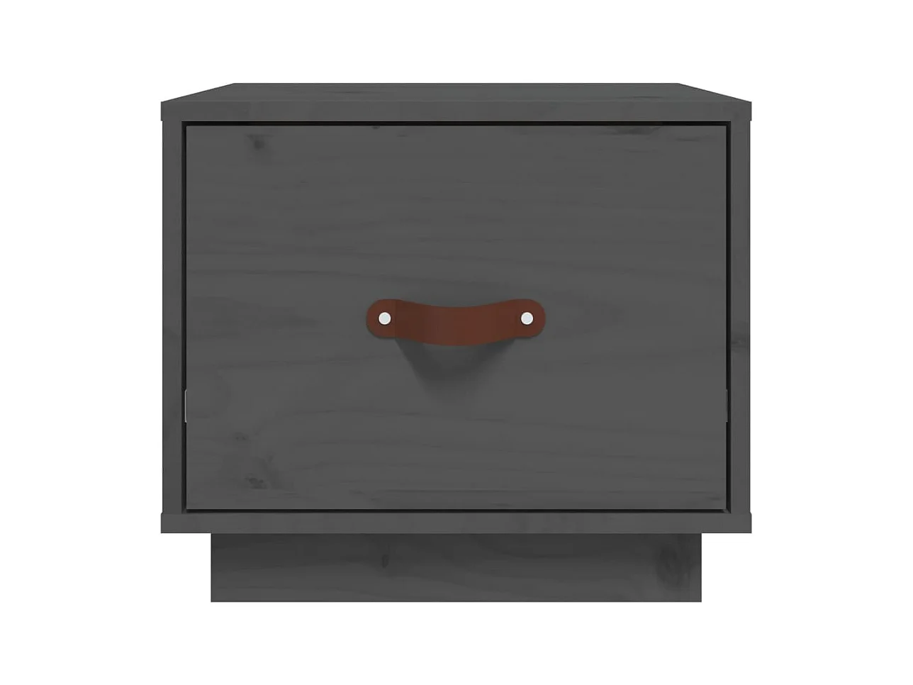 Mesitas de noche 2 uds Gris 40x34x35 cm Madera maciza de pino