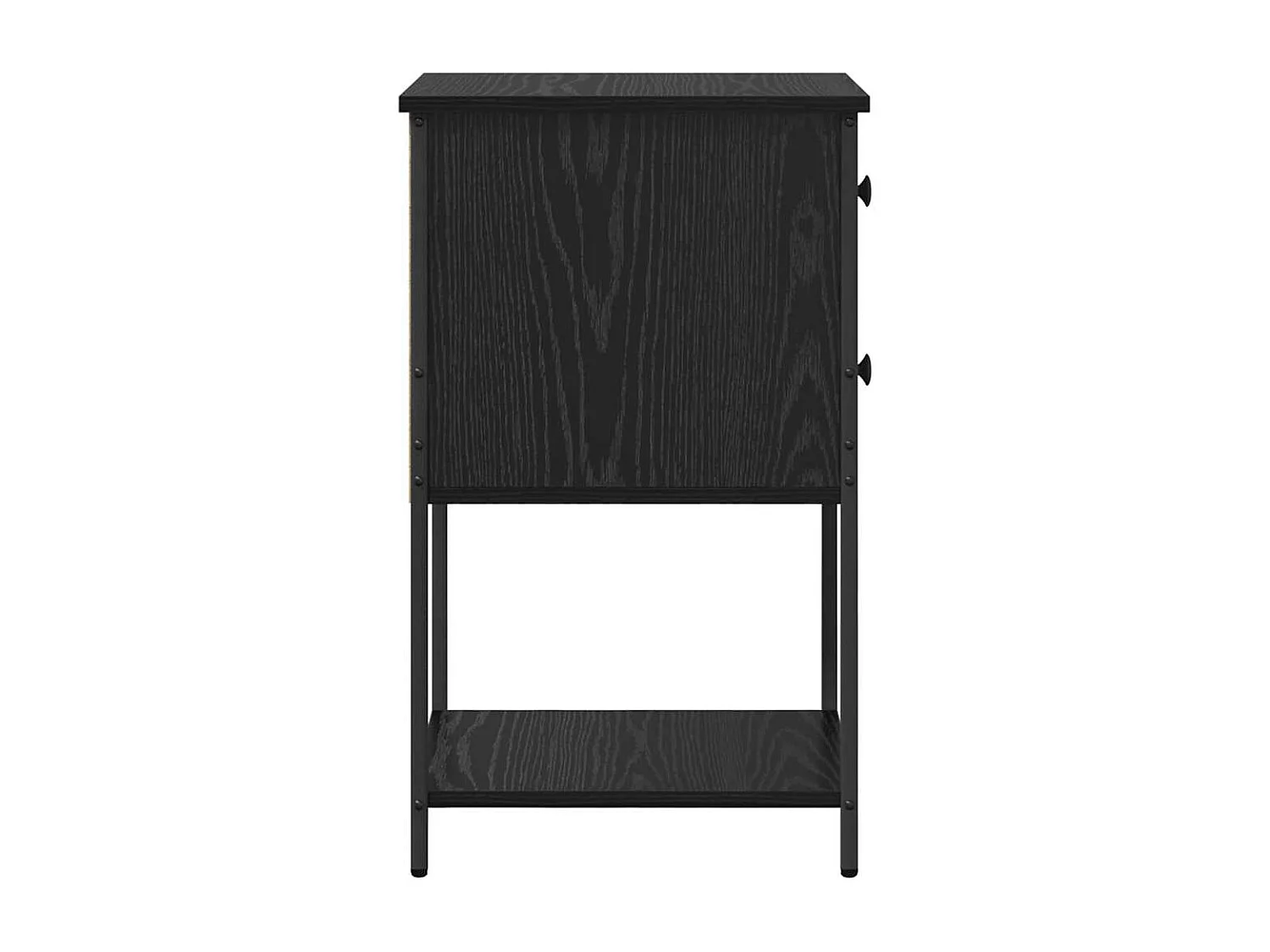 Cabinet de chevet avec tiroir Chêne noir 32 x 42 x 70 cm