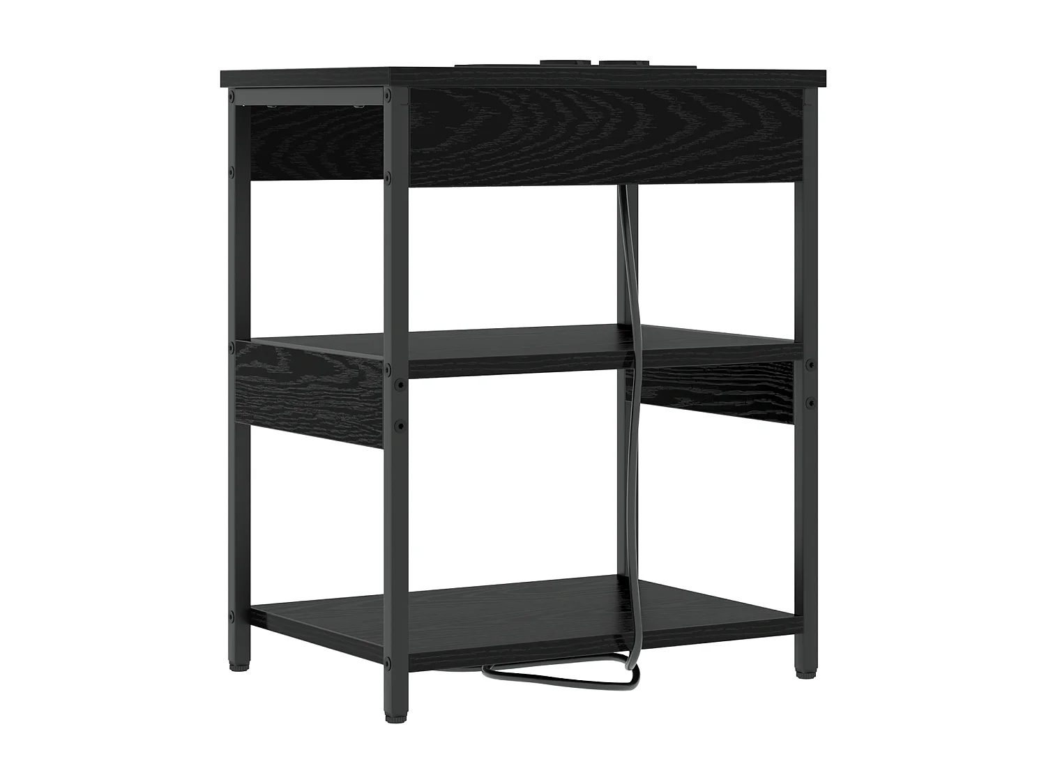 Cabinet de chevet Chêne noir 41 x 31 x 51 cm Bois d'ingénierie