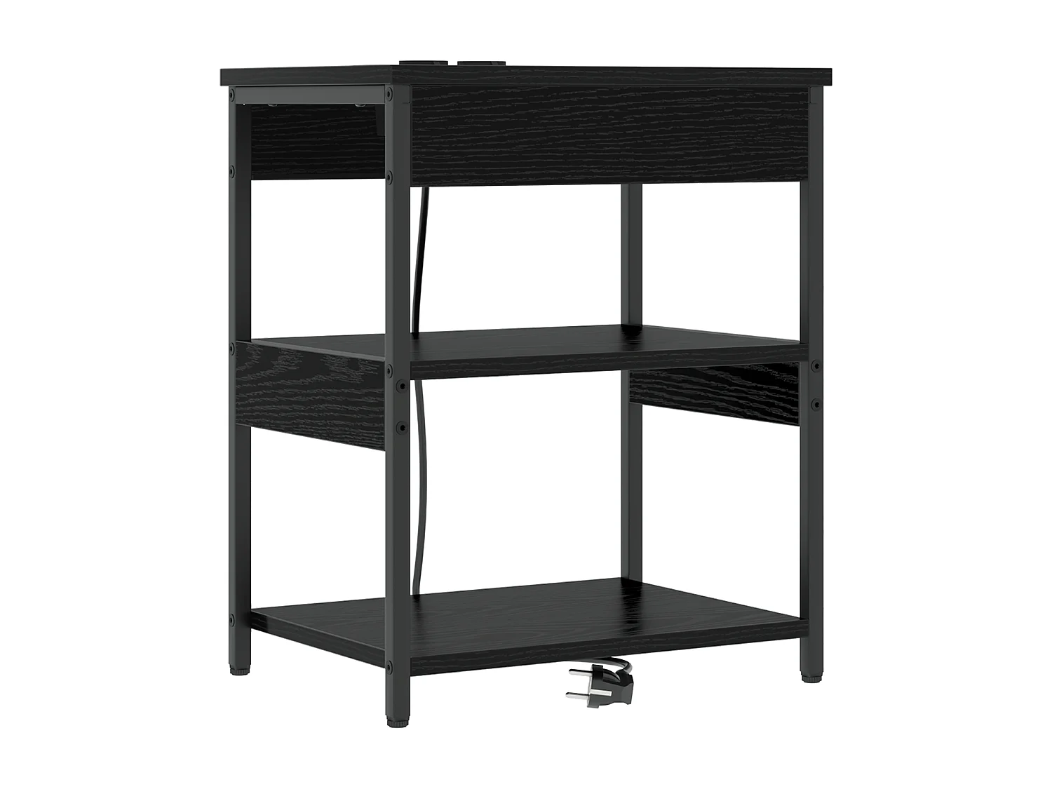 Cabinet de chevet Chêne noir 41 x 31 x 51 cm Bois d'ingénierie