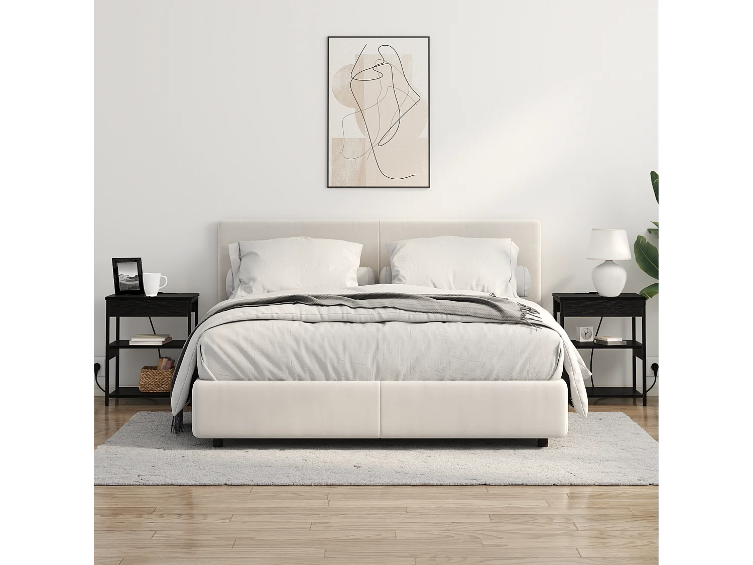 Cabinet de chevet Chêne noir 41 x 31 x 51 cm Bois d'ingénierie