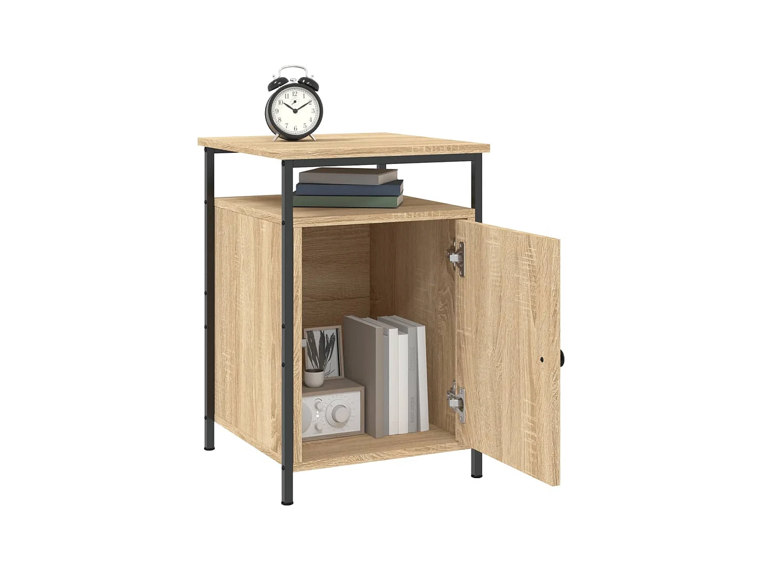 Tables de chevet 2pcs chêne sonoma 40x42x60cm bois d'ingénierie