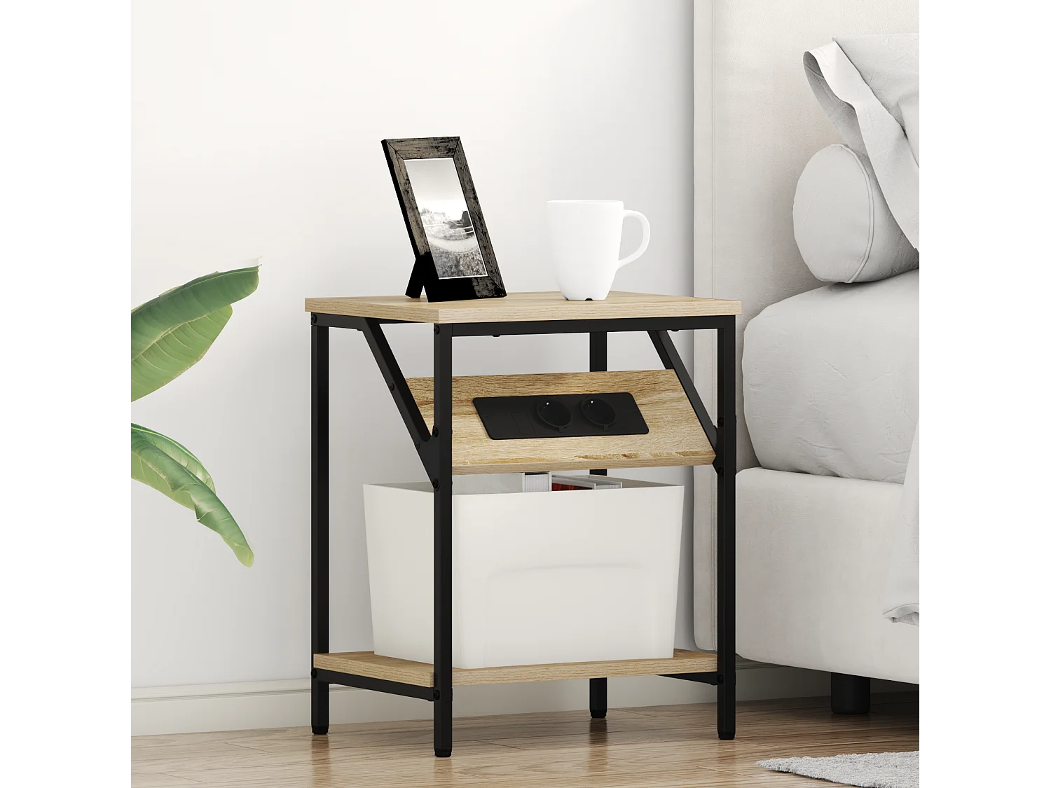 Cabinet de chevet Chêne sonoma 38 x 30 x 48 cm