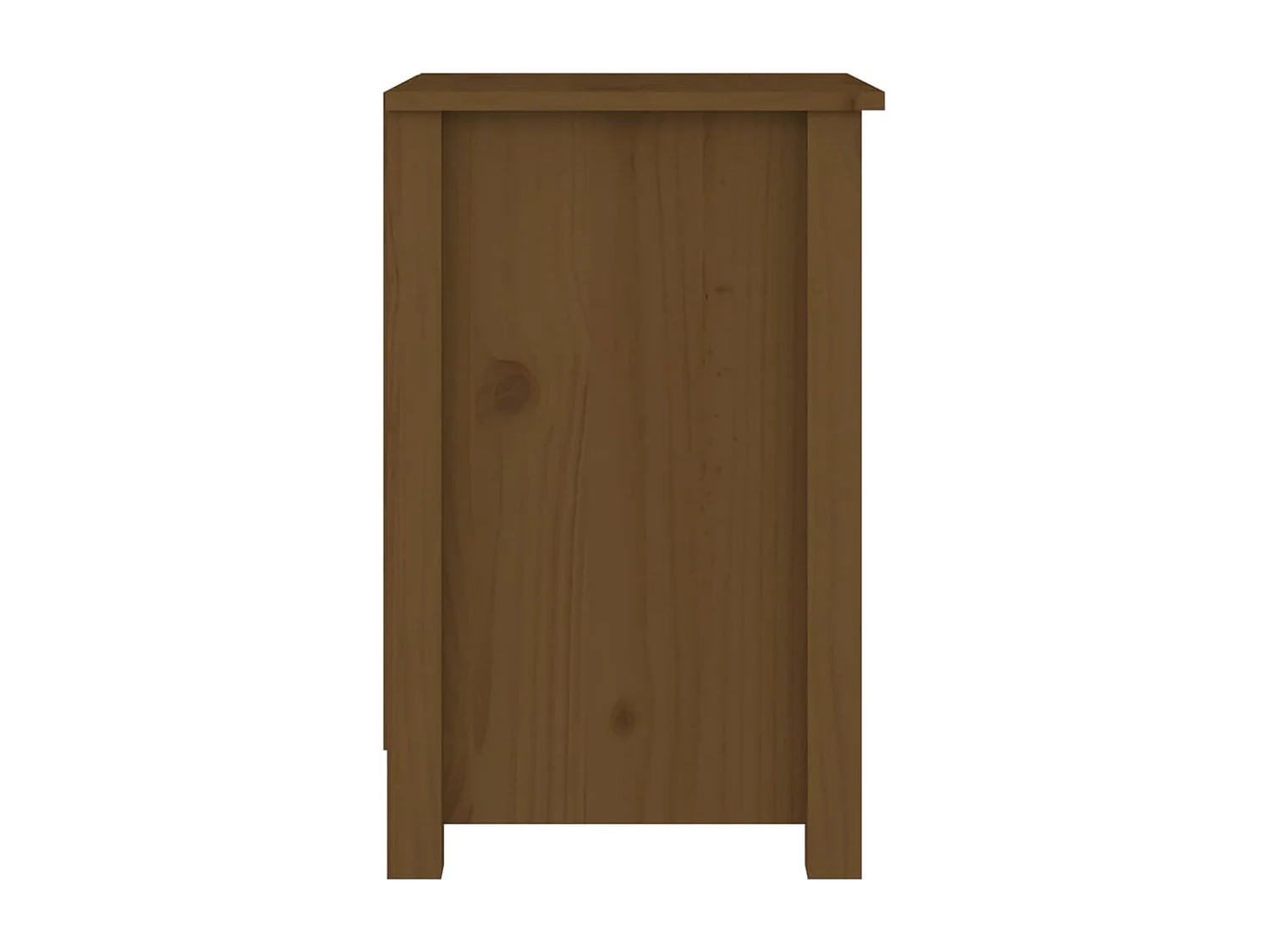 Tables de chevet 2 pcs Marron miel 40x35x55 cm Bois pin massif