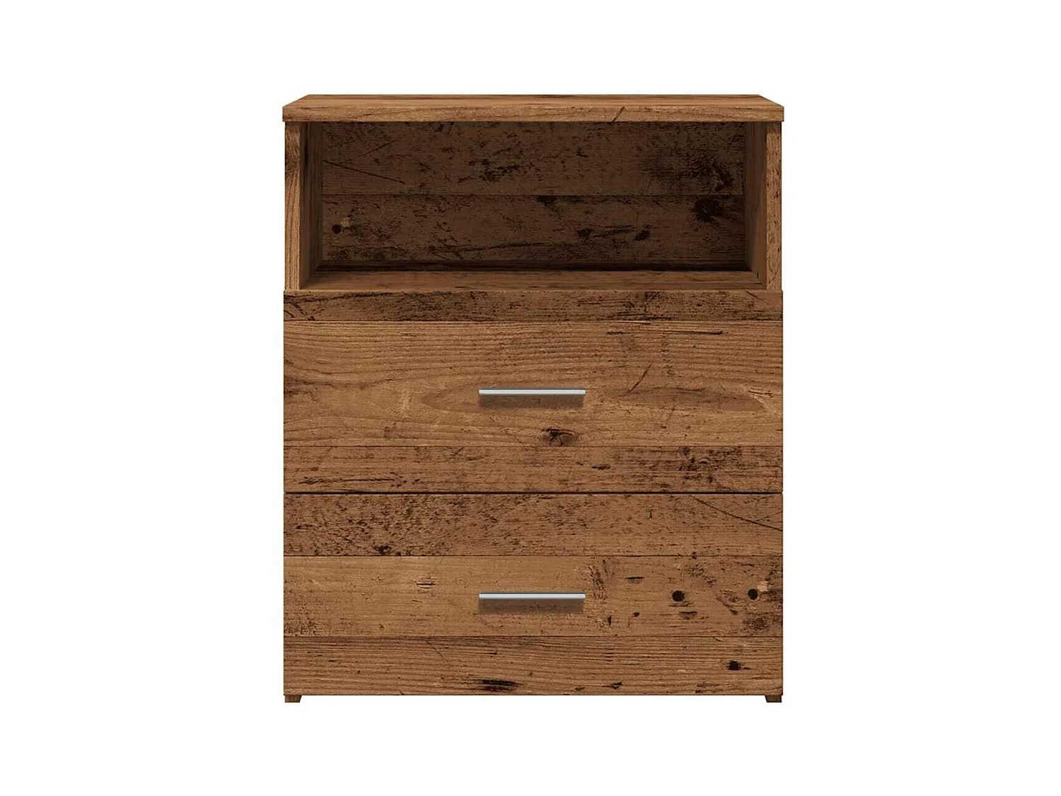 Nachtkastjes 2 stuks oud hout 50x32x60 cm bewerkt hout