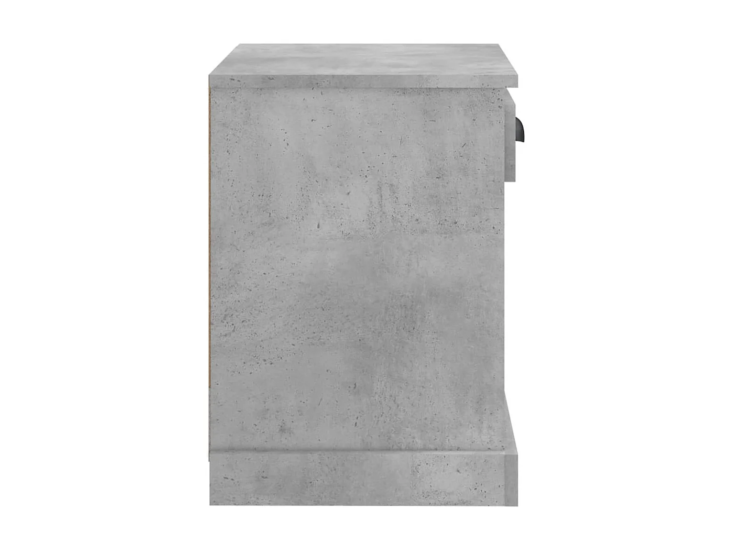 Comodino grigio cemento 43x36x50 cm