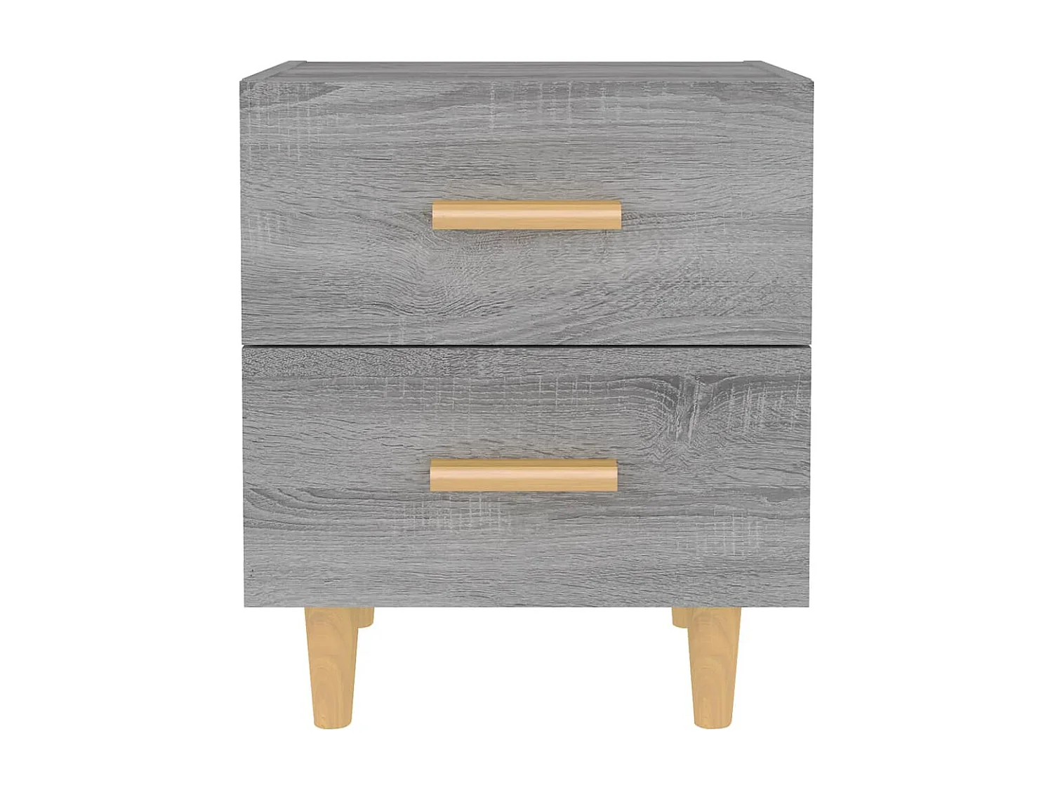 Comodino grigio Sonoma 40x35x47,5 cm