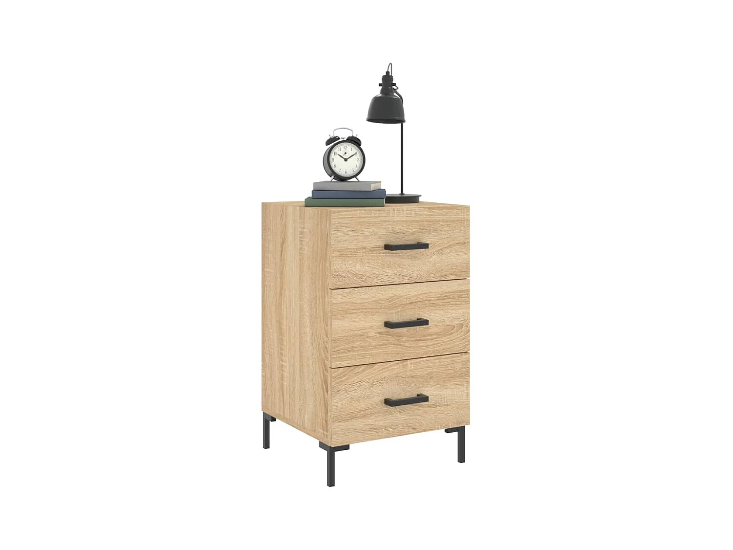 Table de chevet chêne sonoma 40x40x66 cm bois d'ingénierie