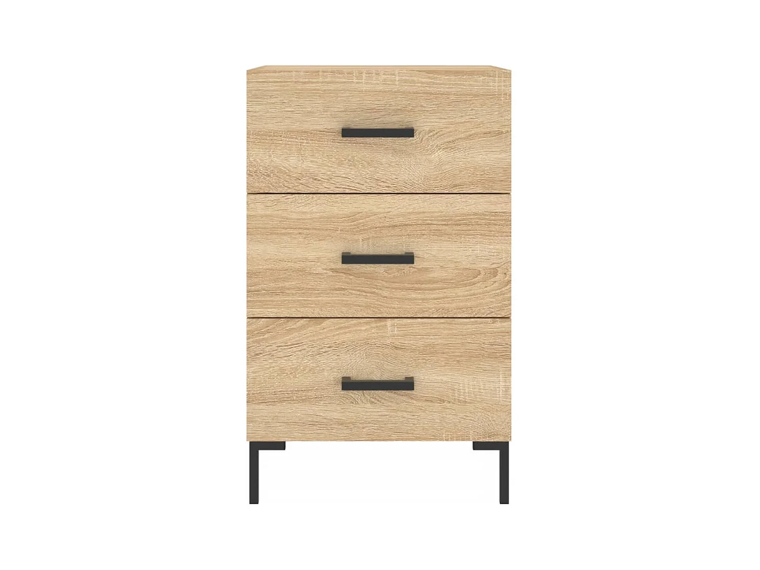 Table de chevet chêne sonoma 40x40x66 cm bois d'ingénierie