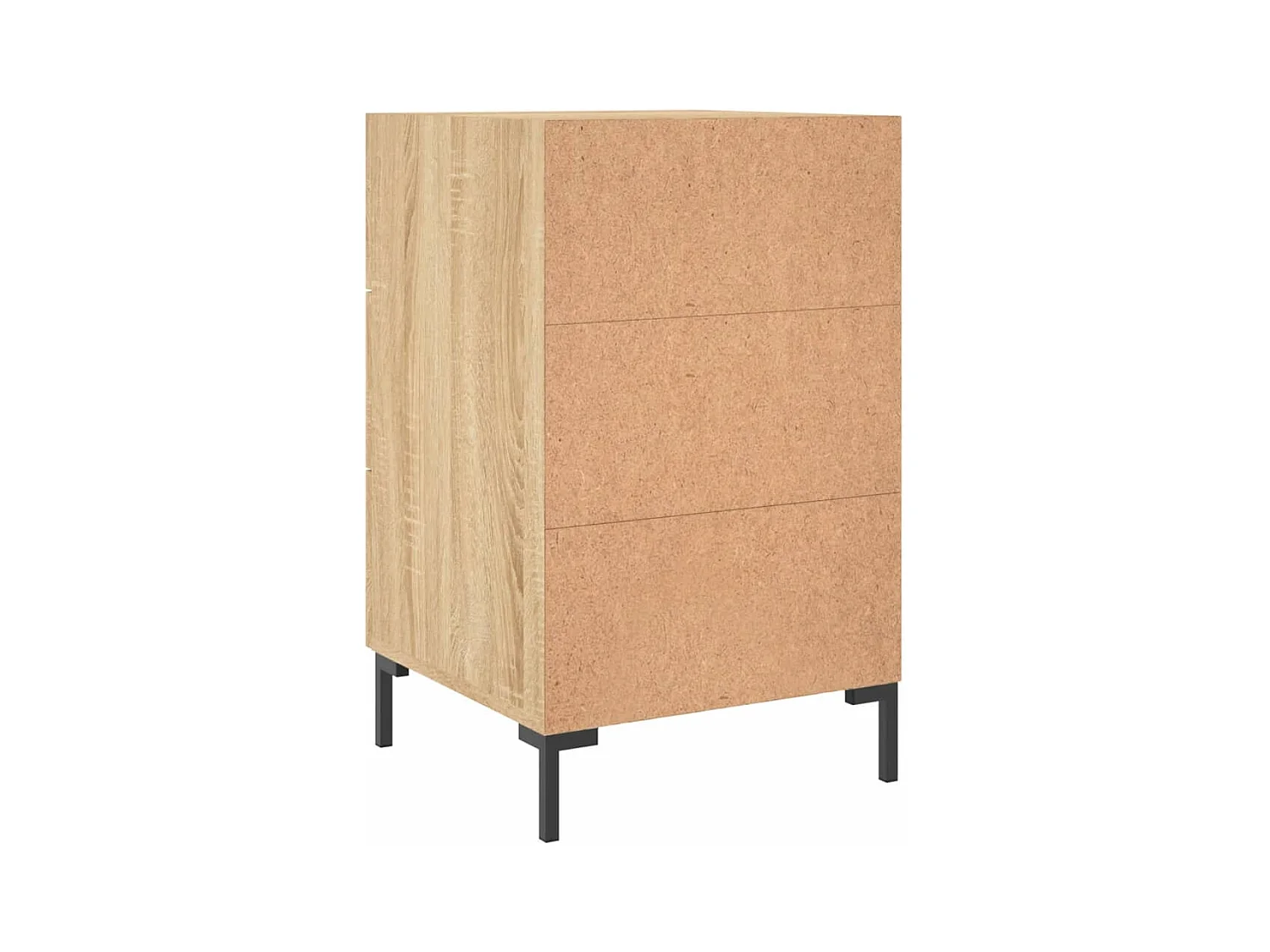 Table de chevet chêne sonoma 40x40x66 cm bois d'ingénierie