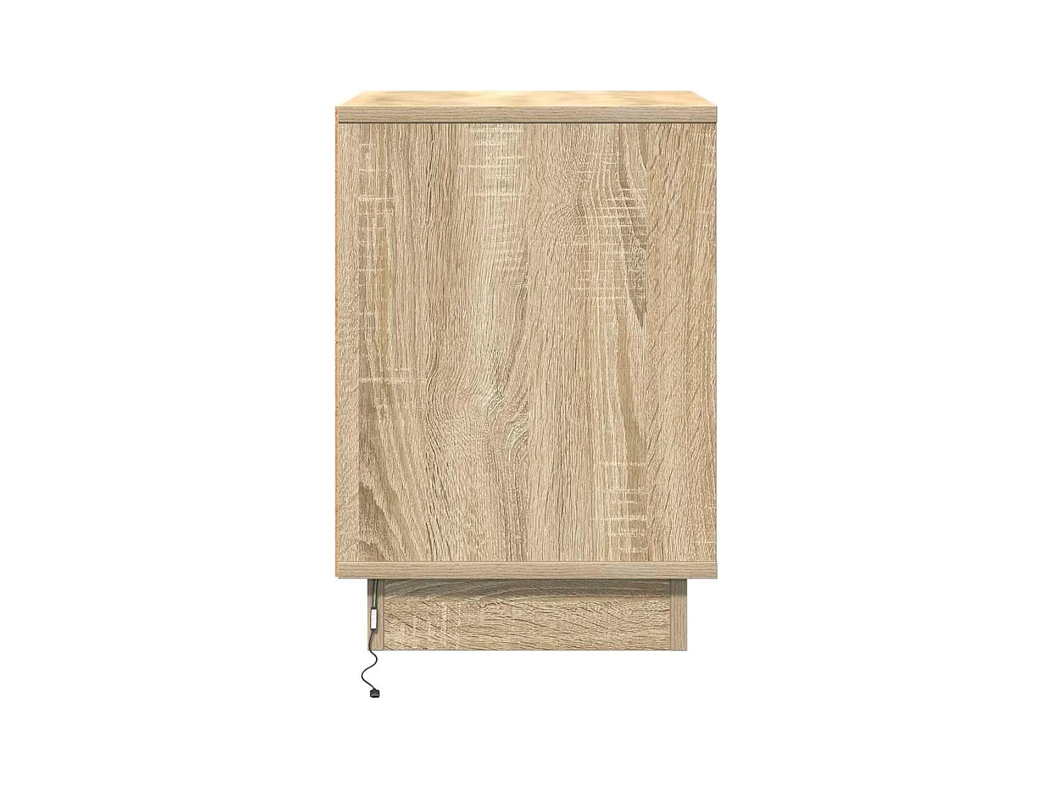 Cabinet de chevet avec lumières LED Chêne Sonoma 39x34,5x50 cm