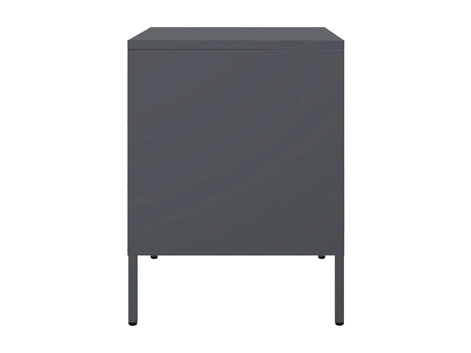 Tables de chevet 2 pcs anthracite 36x39x50,5 cm acier