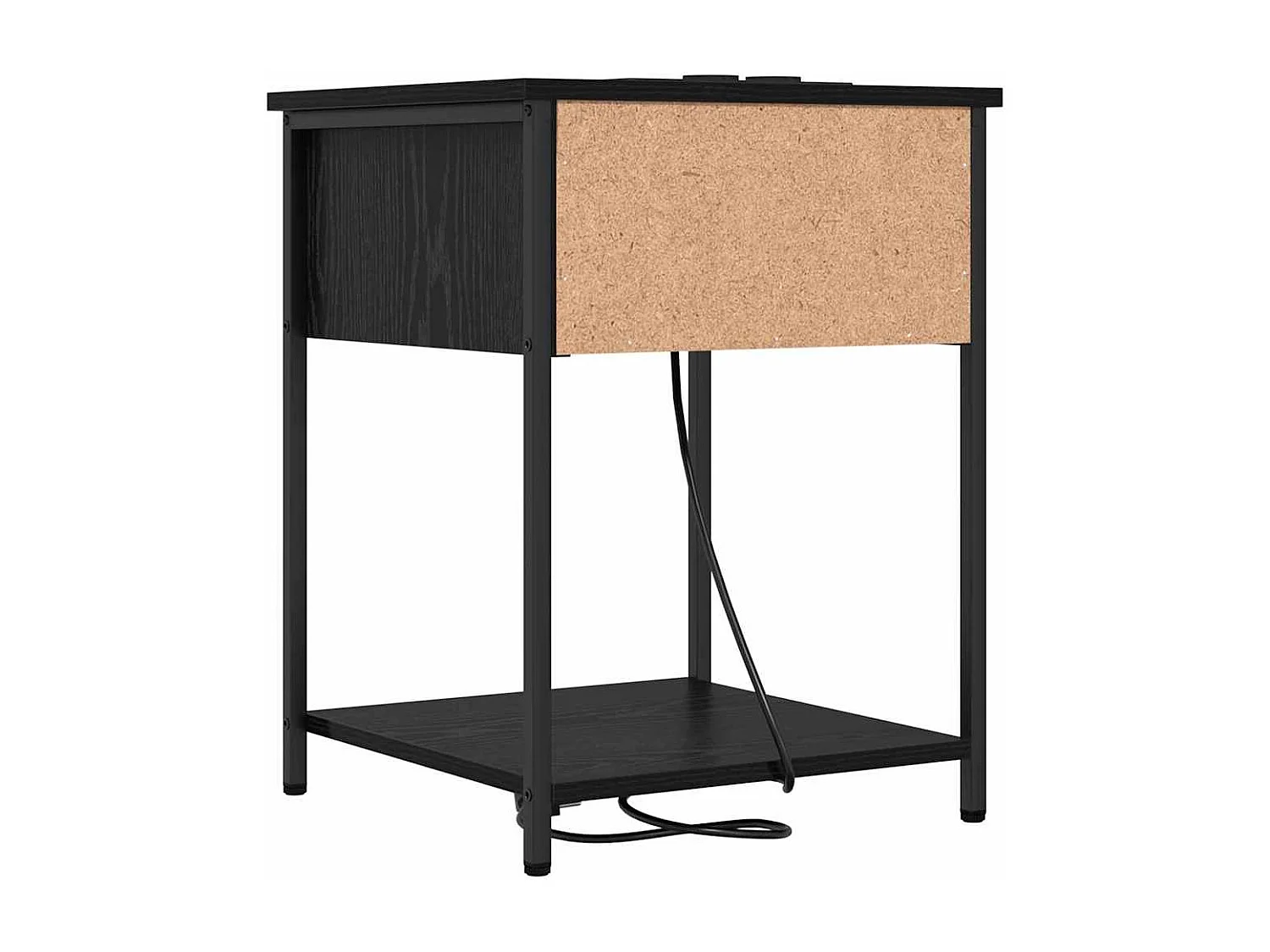 Armoires de chevet avec tiroir 2 pcs Chêne noir 42 x 41 x 56 cm